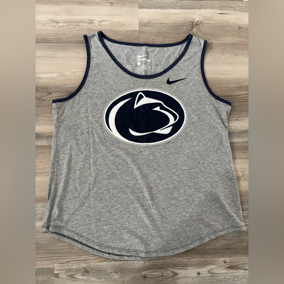 Penn State Nike Gray and Navy Tank Top - Picture 1 of 7
